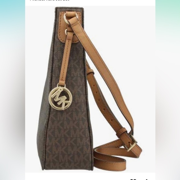 Michael Kors Jet Set Travel Messenger/ Crossbody Bag NWT - Picture 4 of 6